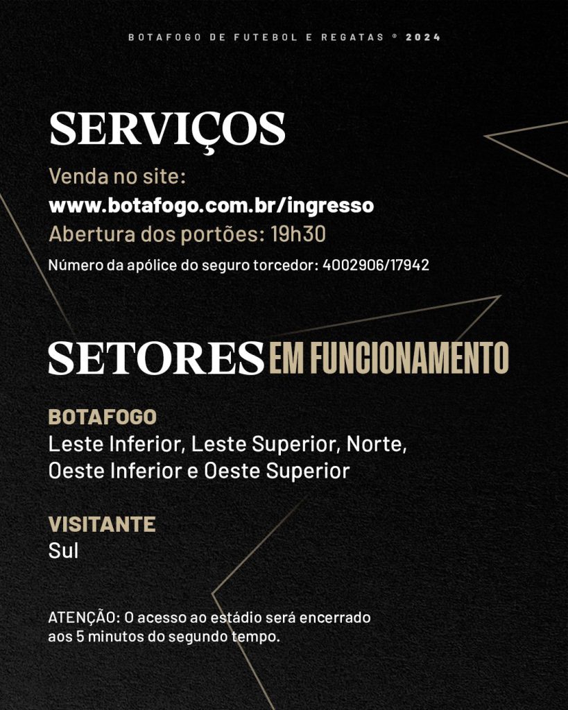 Ingressos e Serviçosdivulgação