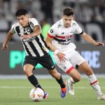 Almada. Botafogo x Sao Paulo pela Copa Conmebol Libertadores no Estadio Niltos Santos. 18 de Setembro de 2024, Rio de Janeiro, RJ, Brasil. Foto: Vitor Silva/Botafogo