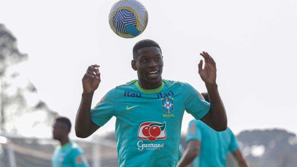 Luiz Henrique pela Seleção. (Foto: Rafael Ribeiro / CBF)