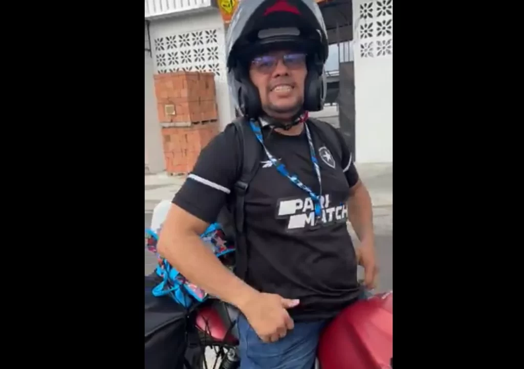 Patrick torcedor botafogo de manaus até o rj de moto