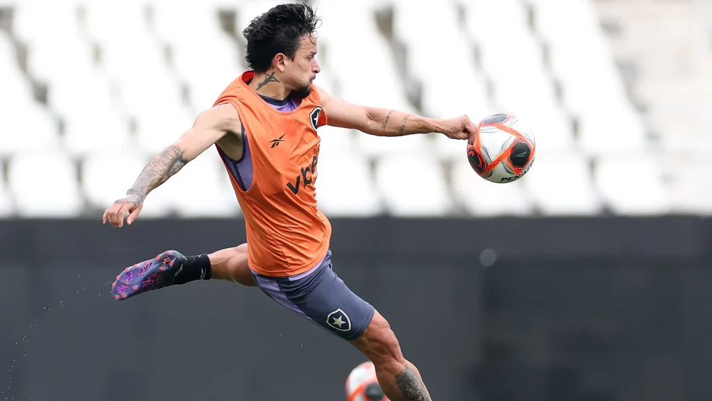 Treino do Botafogo no Estadio Nilton Santos. 28 de Janeiro de 2025, Rio de Janeiro, RJ, Brasil. Foto: Vitor Silva
