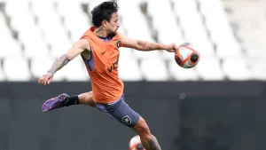 Treino do Botafogo no Estadio Nilton Santos. 28 de Janeiro de 2025, Rio de Janeiro, RJ, Brasil. Foto: Vitor Silva