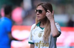 Leira Pereira é a presidente do Palmeiras. Foto: Reprodução/Palmeiras -Cesar Grecco