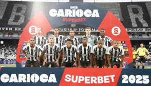 time equipe Botafogo x Bangu pelo Campeonato Carioca no Estadio Nilton Santos. 26 de Janeiro de 2025, Rio de Janeiro, RJ, Brasil. Foto: Vitor Silva/Botafogo.