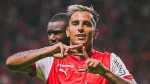 Rodrigo Salazar, destaque do Braga. Foto: Getty Images