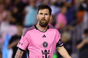 Lionel Messi em ação. Rich Storry-Imagn Images