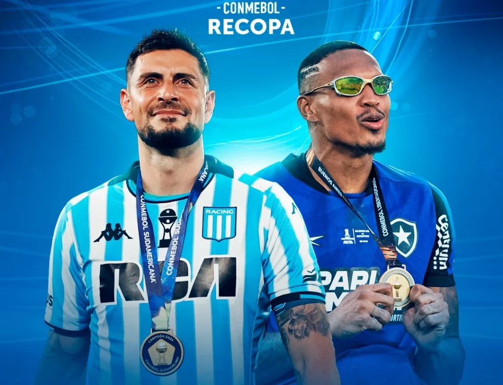recopa botafogo racing conmebol chegando ai