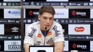 Rollheiser, novo reforço do Santos FC. Foto: Raul Baretta