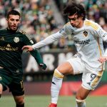 Matheus Nascimento em ação pelo LA Galaxy. Foto: Arquivo Pessoal