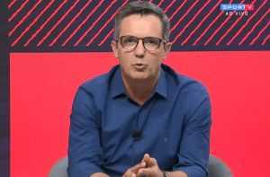 Eduardo Lino, comentarista do SporTV. Foto: Reprodução.