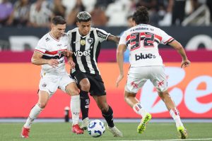 Martins. Botafogo x Sao Paulo pelo Campeonato Brasileiro no Estadio Nilton Santos. 16 de Abril de 2025, Rui de Janeiro, RJ, Brasil. Foto: Vitor Silva/Botafogo.